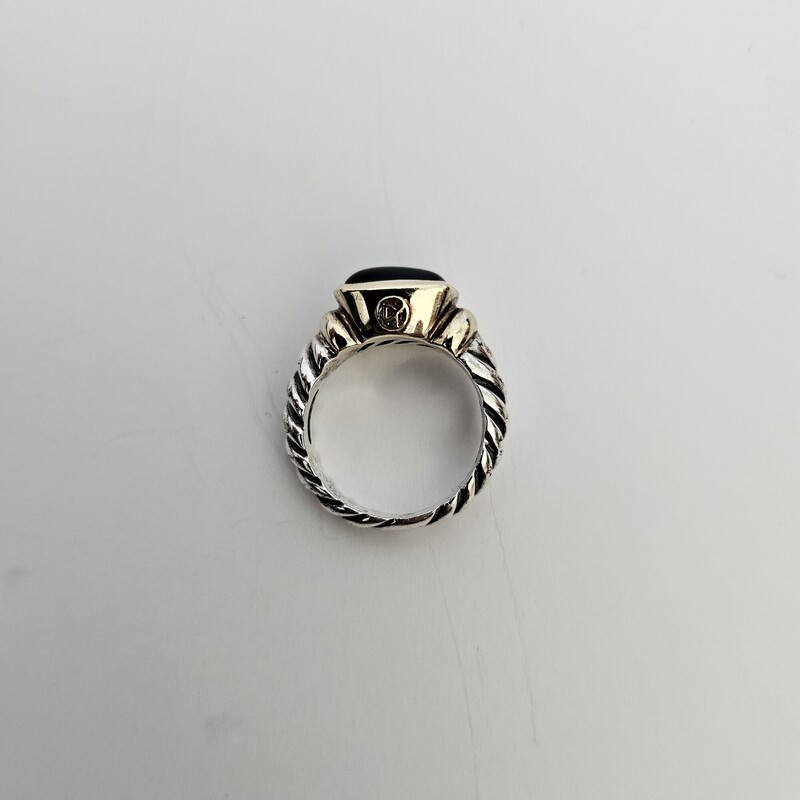 David Yurman Onyx, 14k/925, Size: 5