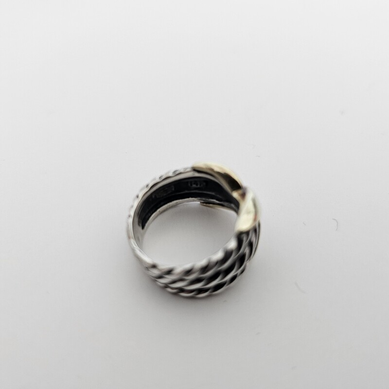 David Yurman Crossover, 14k/925, Size: 5