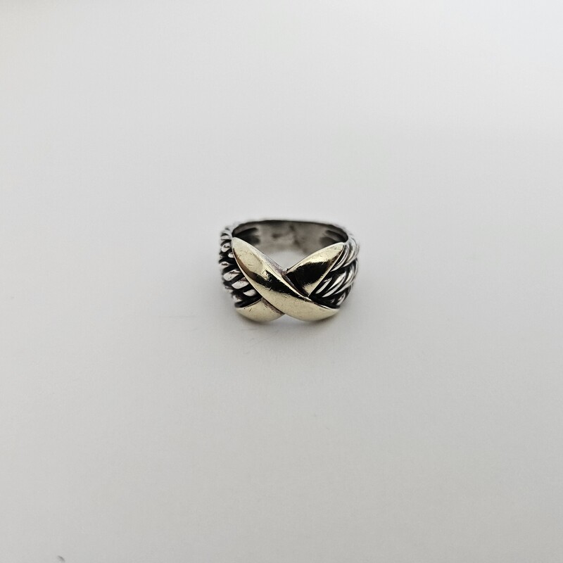 David Yurman Crossover, 14k/925, Size: 5