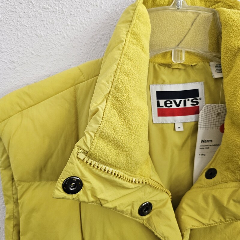 Levis Puffer $148, Yellow, Size: M/Nwt