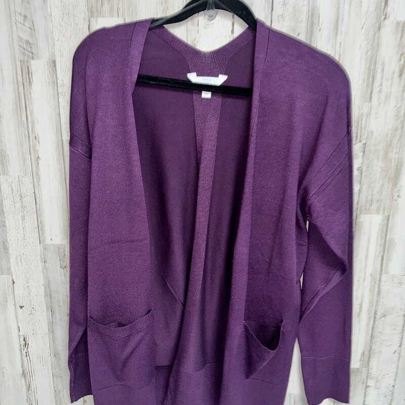 M Purple Knit Cardigan, Purple, Size: Ladies M