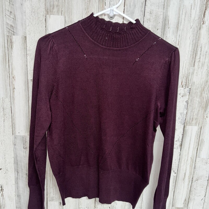 M Maroon Knit Sweater, Maroon, Size: Ladies M