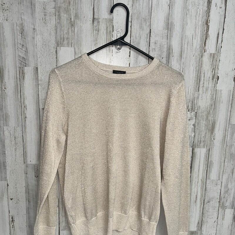 L Gold Glitter Sweater