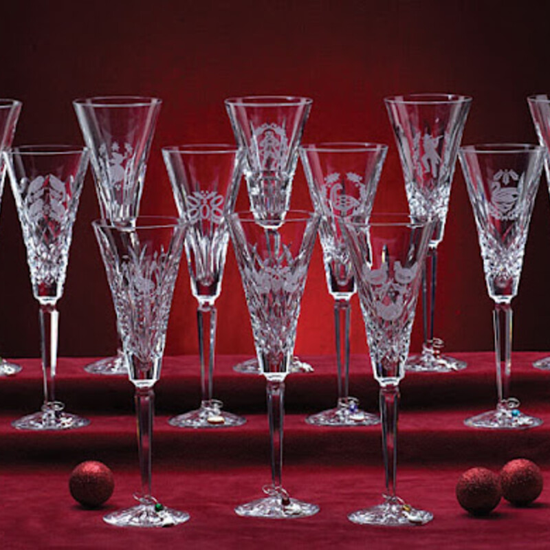 Waterford 12 Days Christmas Flutes
Clear Size: 3 x 10.5H