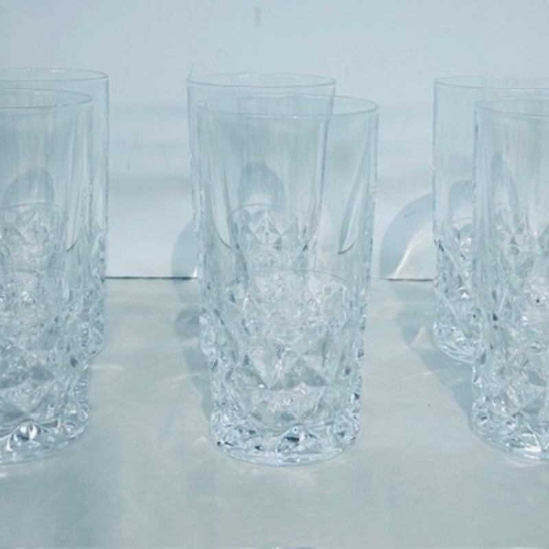 Set of 6 Cristal D'Arques Sully Highball Tumblers
Clear Size: 3 x 5.5H