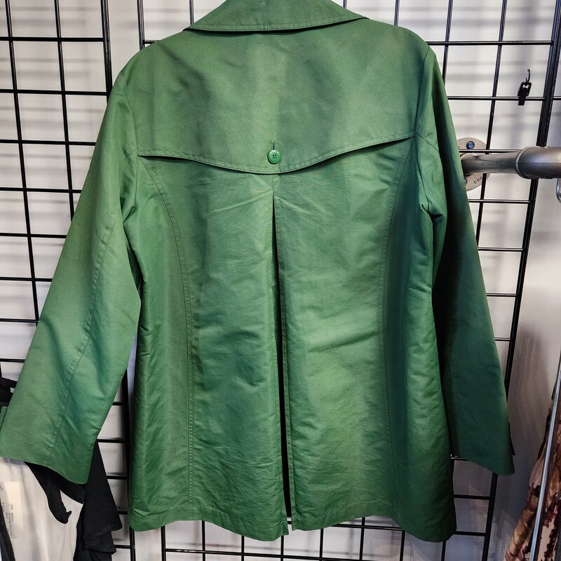 London Fog Trench, Green, Size: L