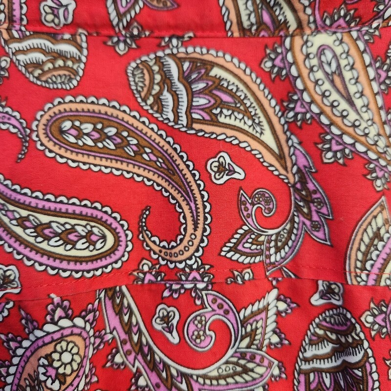 Lands End Shirt No Iron, Paisley, Size: 26