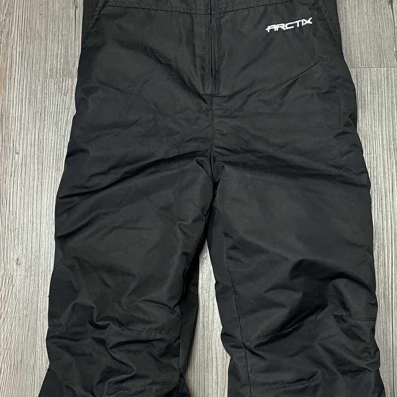 Arctix Bib Snow Pants, Black, Size: 5Y