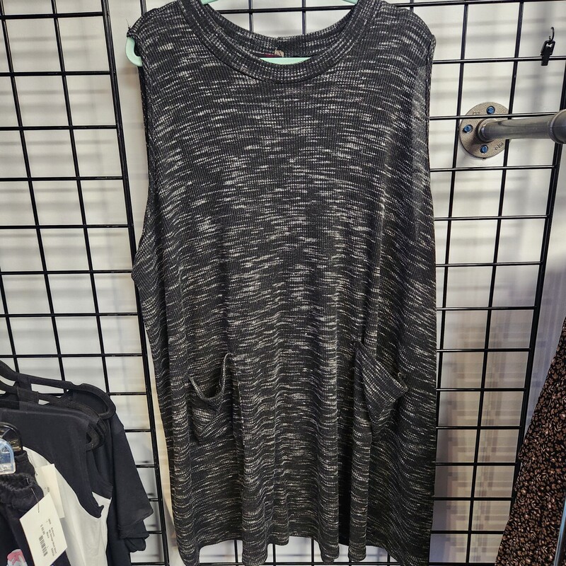 Penningtons Tunic, Blk/grey, Size: 5X