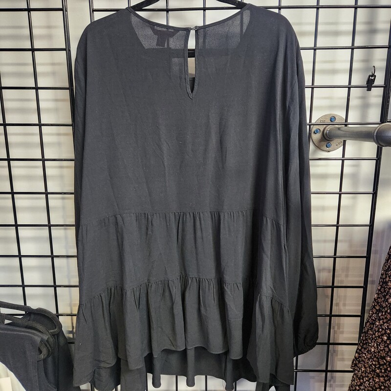 Joe Fresh Top, Black, Size: 2X