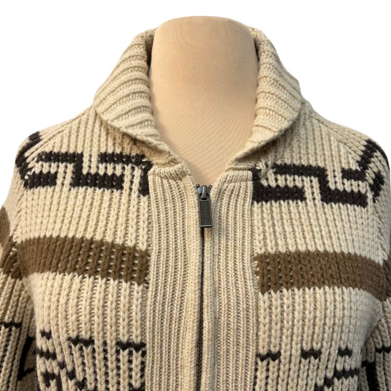 New Pendleton Long Westerly Cardigan<br />
100% Lambs Wool<br />
Zipper Closure<br />
With Pockets<br />
Colors: Tan, Coffee and Brown<br />
Size: XS<br />
Retails for $259.00