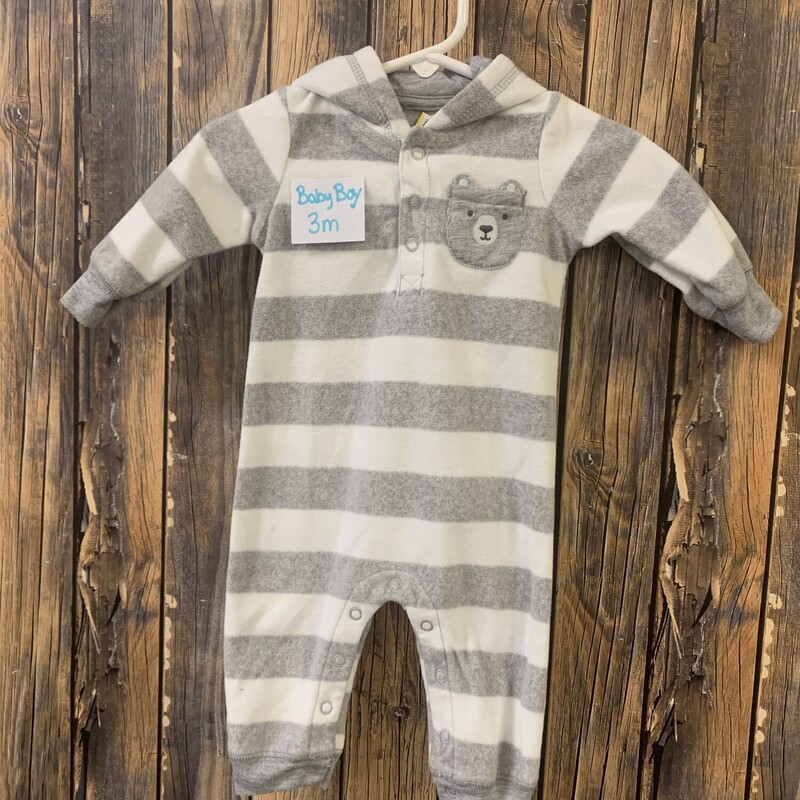 Gray/wht Stripe Sleeper, Size: 3m