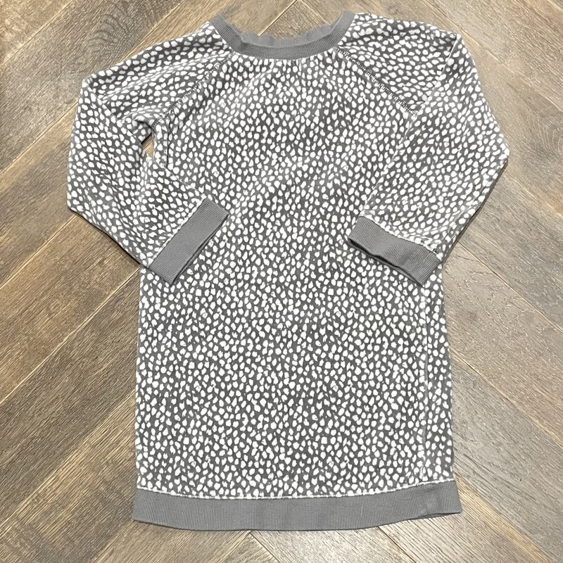 Gap LS Dress, Grey, Size: 5Y