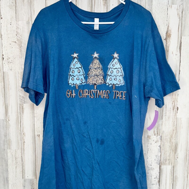 XL Teal Christmas Tree Te