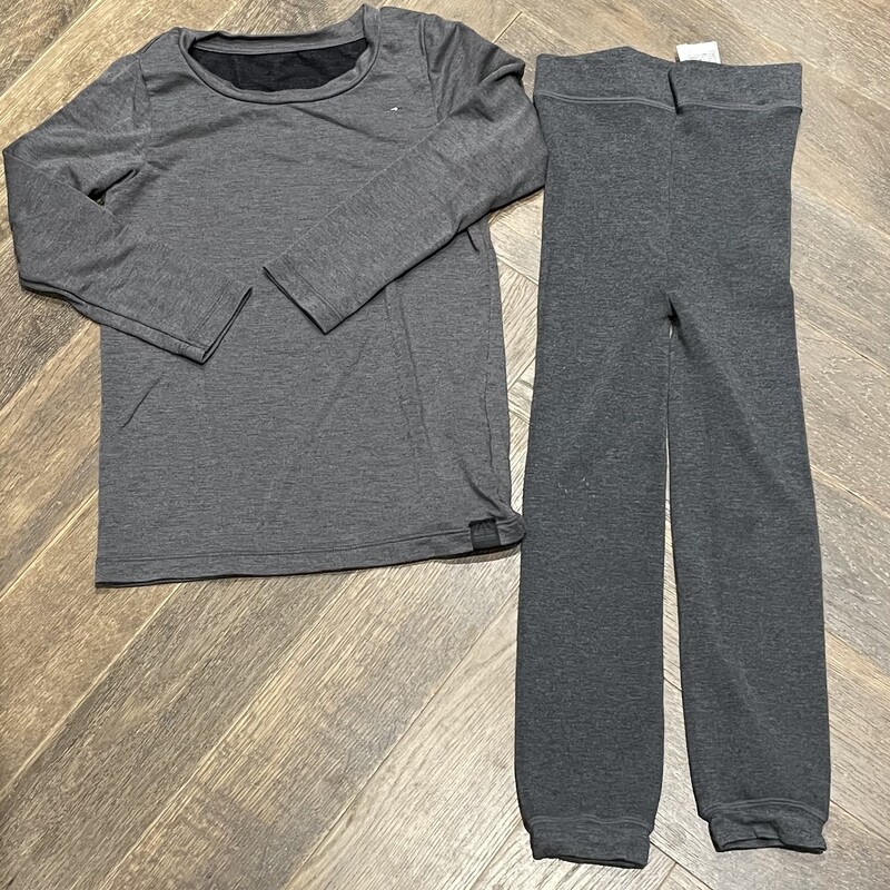 Uniqlo Thermal Set, Grey, Size: 3-4Y