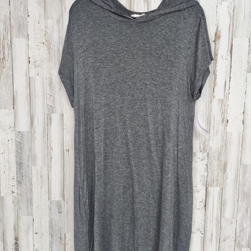 XL Grey Hooded Dress