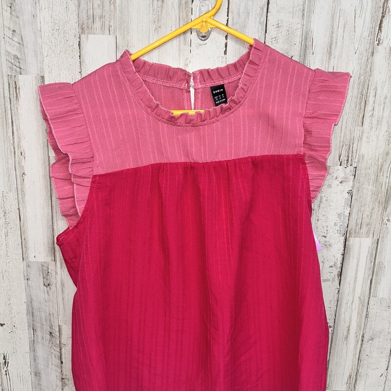 XL Pink Colorblock Top