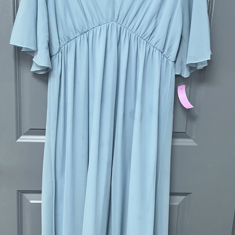 2X Lt Blue Sheer Maxi Dre