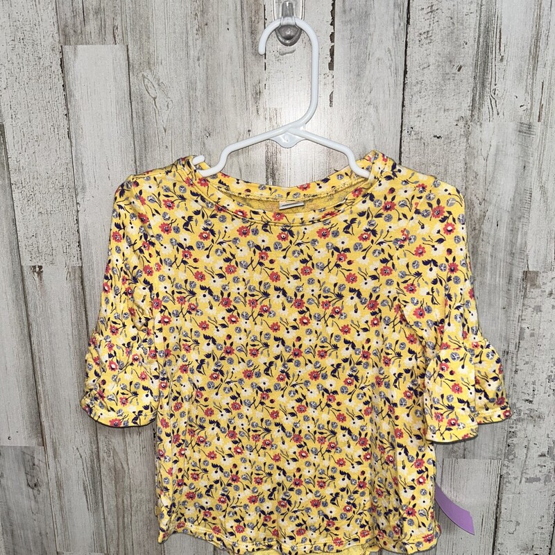 18/24M Yellow Floral Prin, Yellow, Size: Girl 18-24