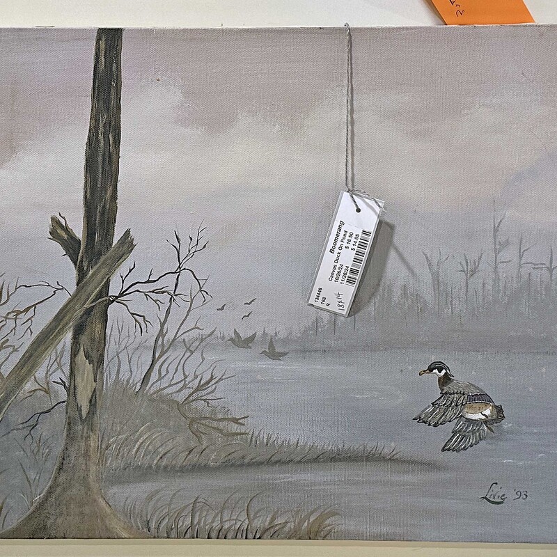 Canvas Duck On Pond
18 In x 14 In.