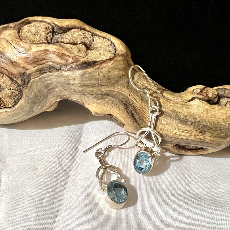 Sterling Blue Stone earrings