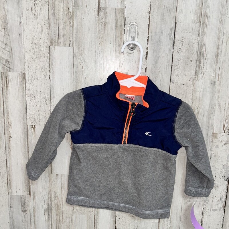 12M Grey/Blue Pullover