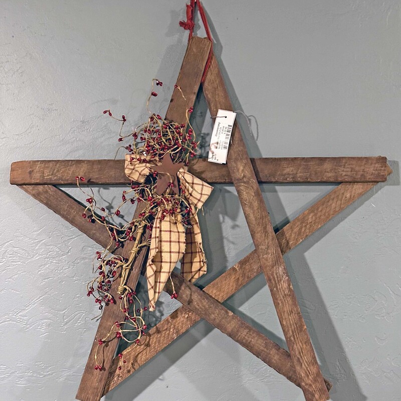 Wooden Star 24 X 23