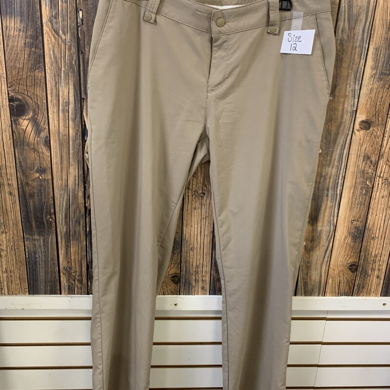 Tan UA Dress Pants, Size: 12