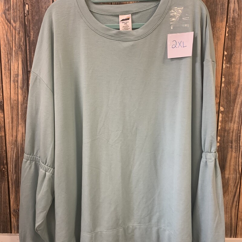 Mint Green Flared Shirt, Size: XXL