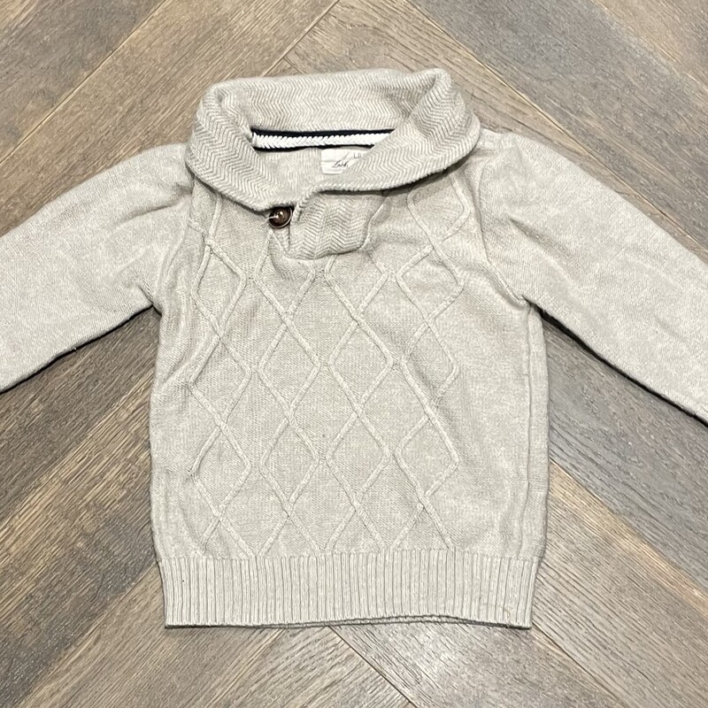 H&M Knit Sweater, Beige, Size: 9-12M