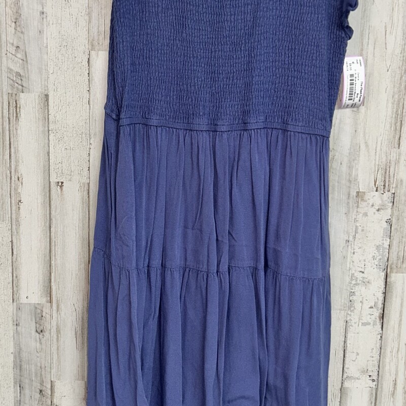 XL Blue Smock Maxi Dress