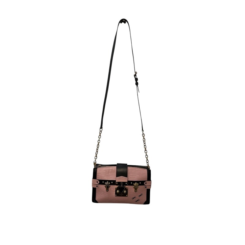 Louis Vuitton Petite Malle Trunk Bag<br />
Ballerina Epi Pink Leather<br />
Some marks on the hardware<br />
Date Code :DU1179<br />
Does Not come with origianl dust bag or box<br />
Dimensions: 7.9 x 4.9 x 2.4