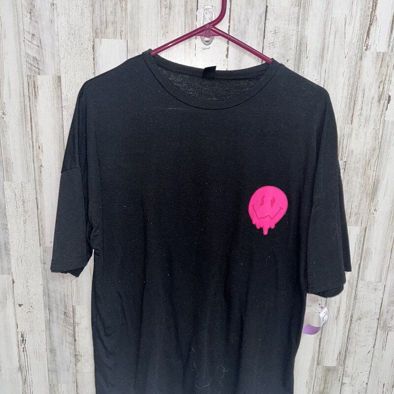 S Smiley Its Okay Tee, Black, Size: Ladies S