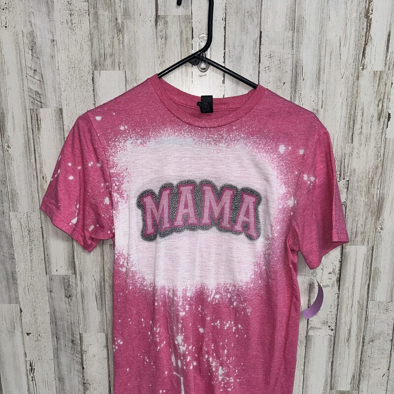 S Pink Bleach Mama Tee, Pink, Size: Ladies S