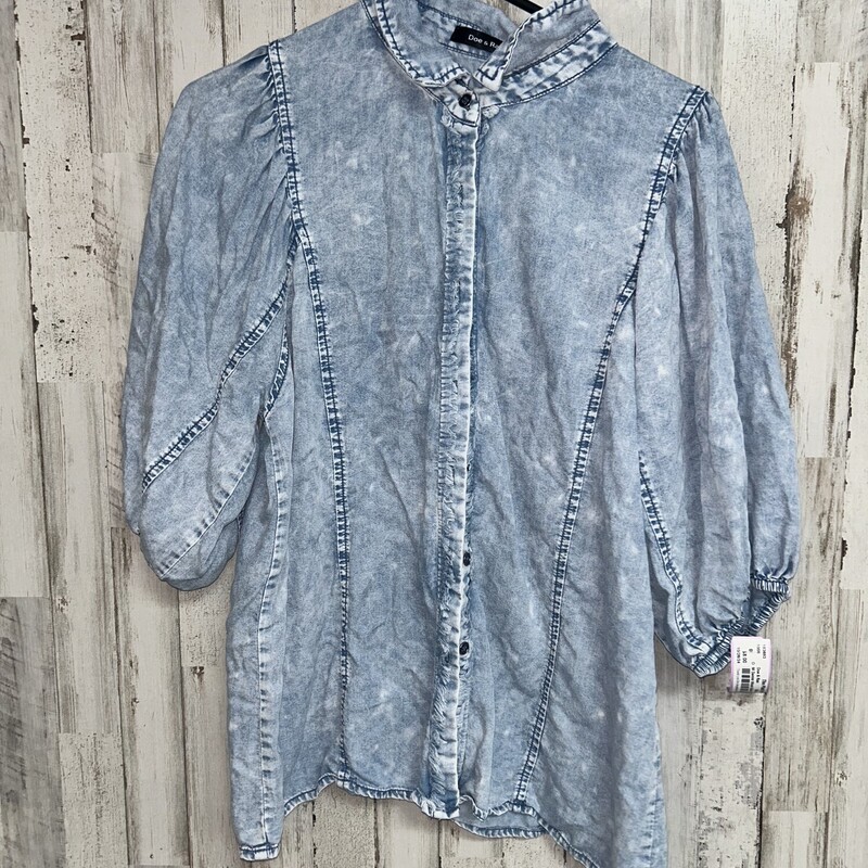 M Denim Wash Button Up