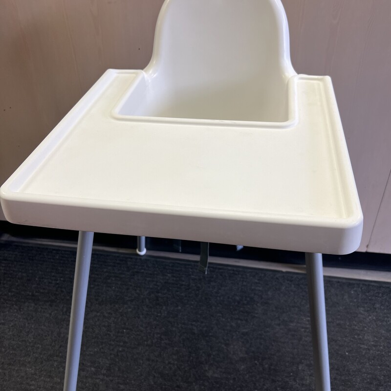 Ikea High Chair, White, Size: Tray