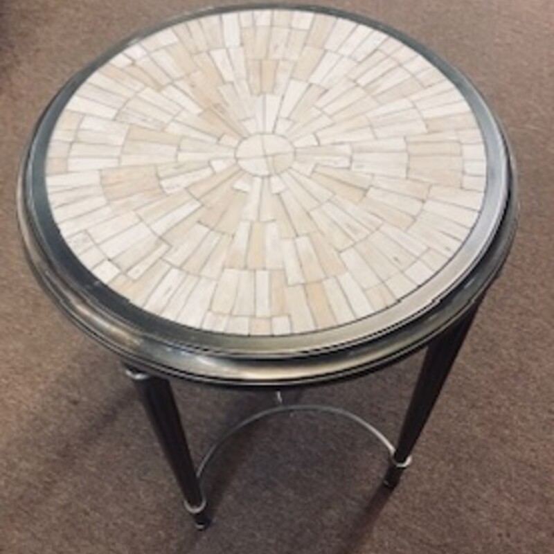 Round Mosaic Accent Table