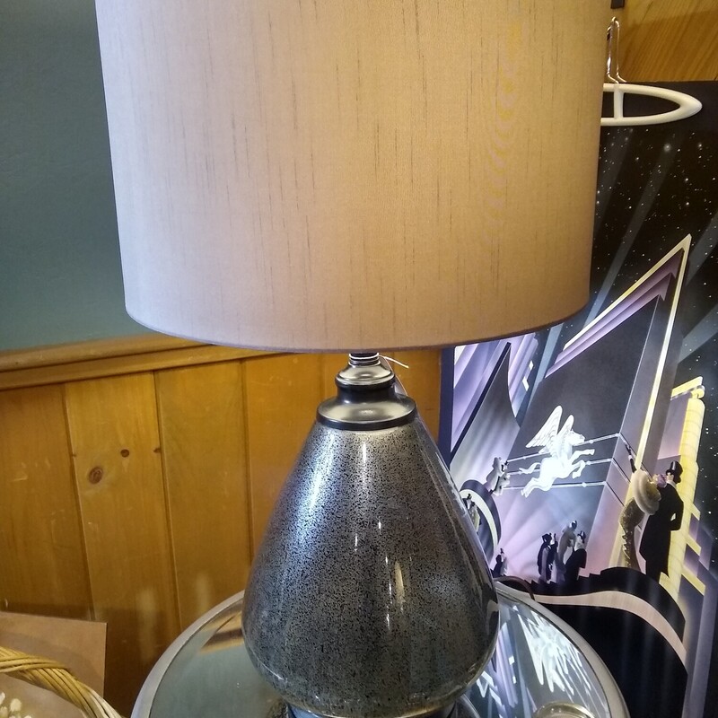 Gray Speckled Lamp