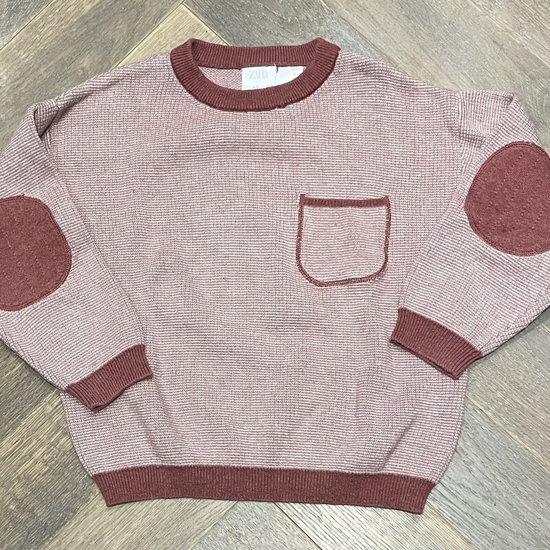 Zara Knit Sweater, Rust, Size: 4-5Y