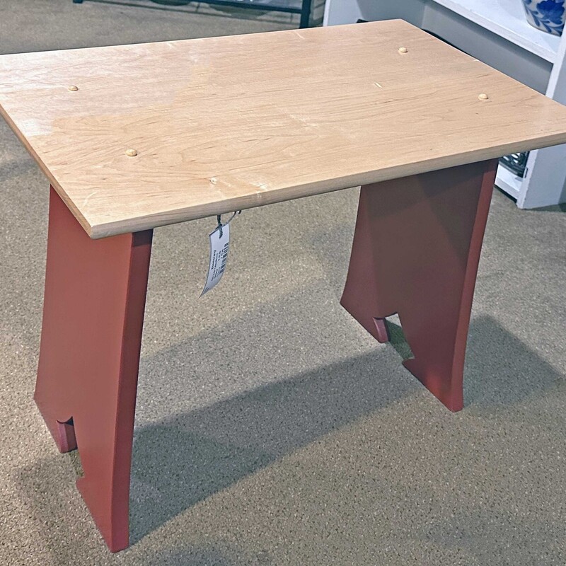 Red Side Table/Bench