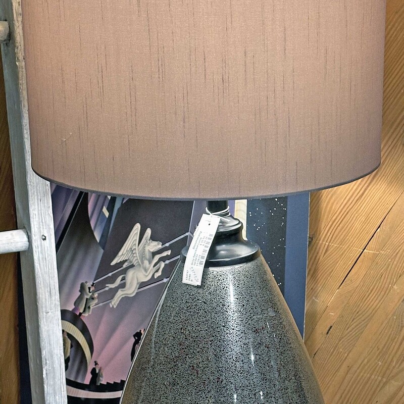 Gray Speckled Lamp