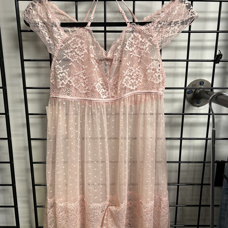 La Vie En Rose Nighty, Pink, Size: L