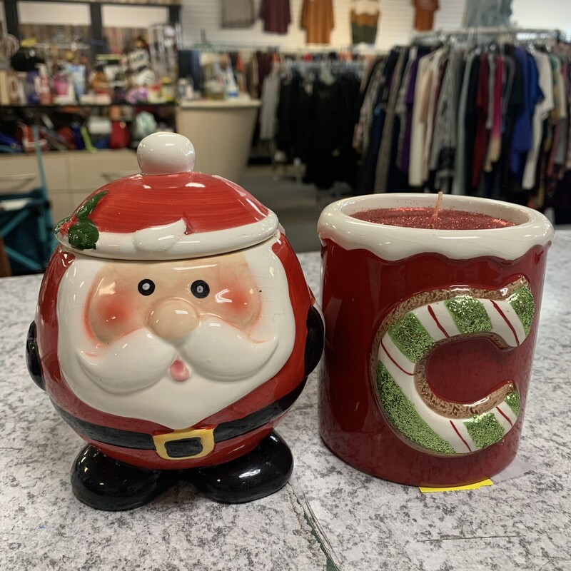 Santa Candle Set