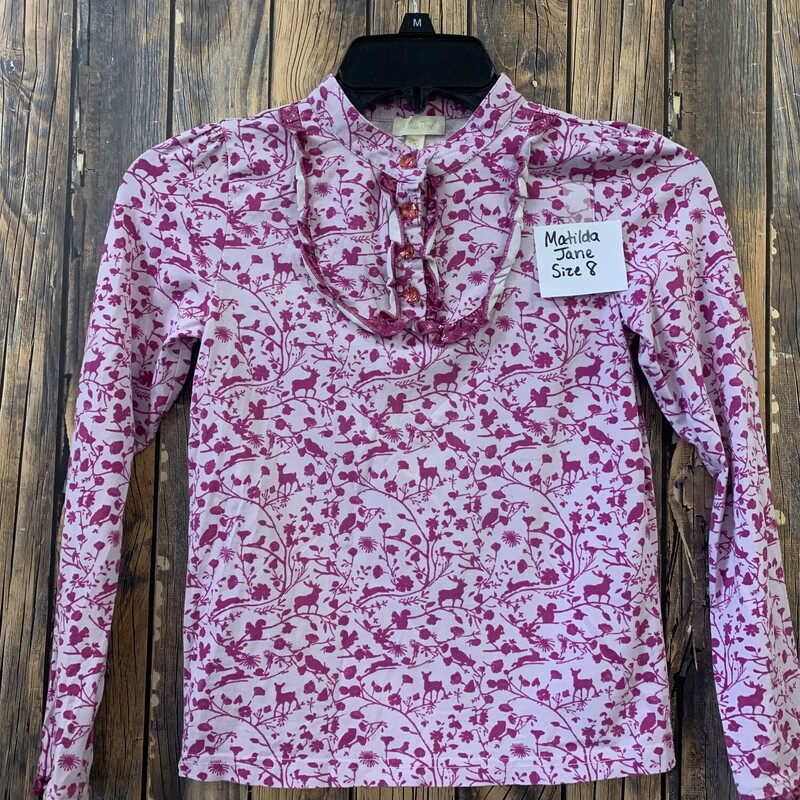 Matilda Jane Purple Shirt, Size: 8