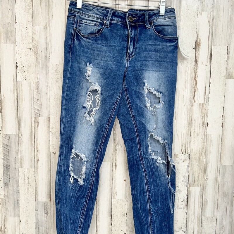 Sz7 Distress Ankle Jeans