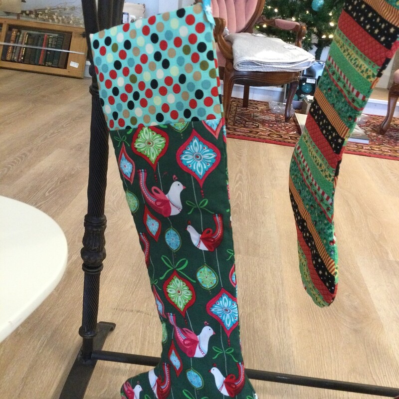 Handmade Stocking,
Multi,
Size: 24 X 11 In