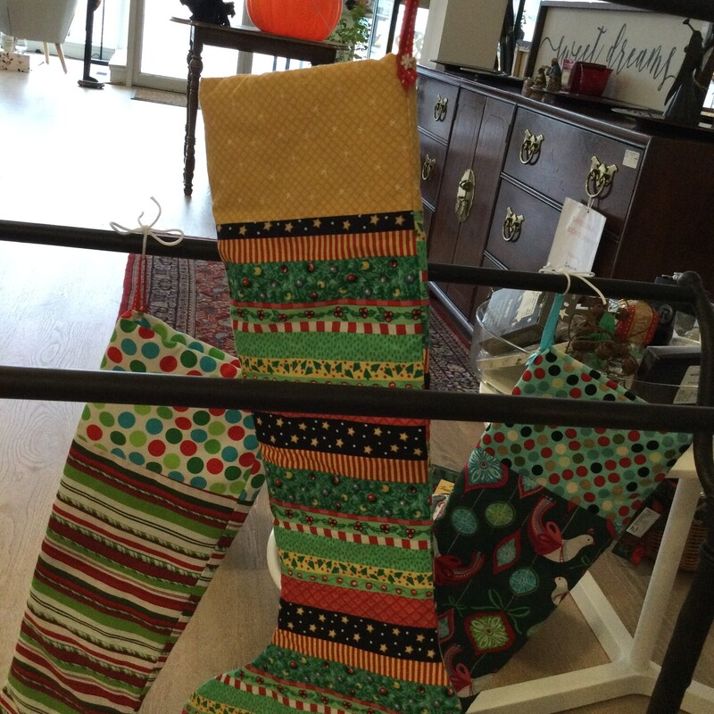 Handmade Stocking,
Multi,
Size: 24 X 11 In