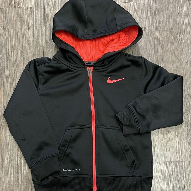 Nike Active Zip Hoodie, Black, Size: 3Y