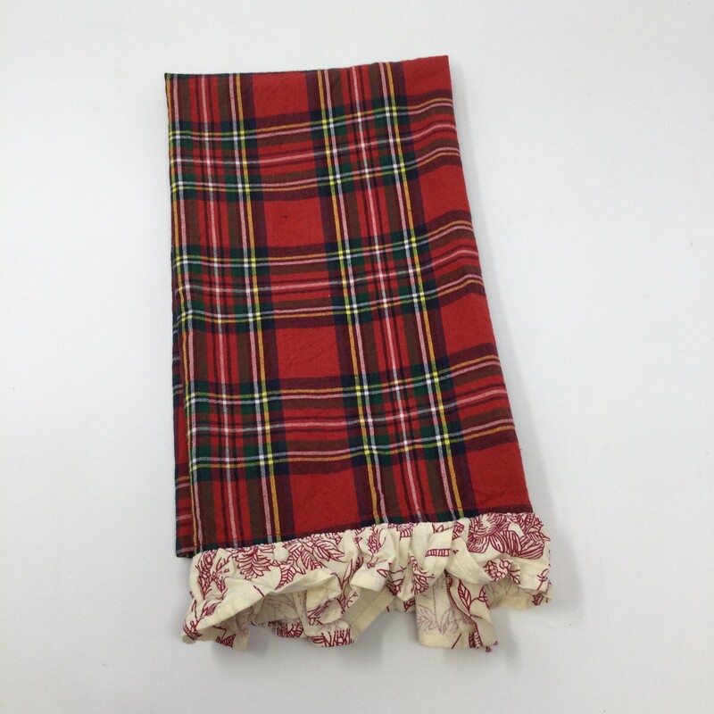 Pier 1 Plaid Tea Towel,
Red/Multi