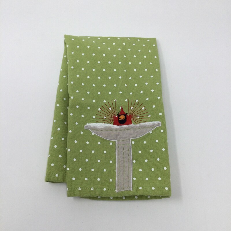 Cardinal Tea Towel,
Green/White/Red